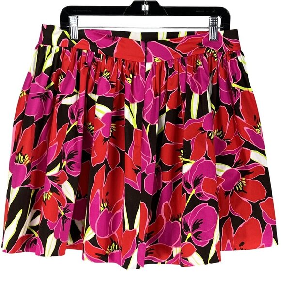 Kate Spade New York Skirt The Rules Womens12 Flare Floral Mini Skater Skirt Edgy - Picture 7 of 14